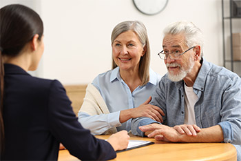 Consulting a Senior Couple